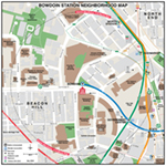 MBTA Bowdoin Neighborhood Map